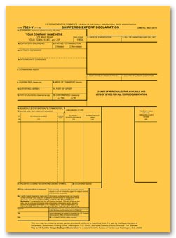 1588, Shipper's Export Declaration Forms