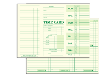 Weekly Time Card 225