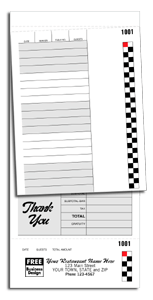 2508, Guest Checks, Caf�, Sets