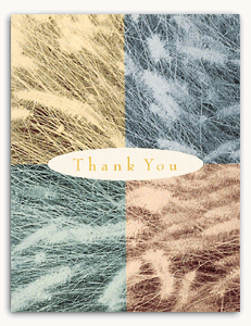2951, Soft Textured Budget Thank You Card