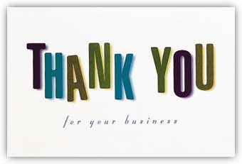 2954, Thank You Card