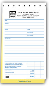 322, Jewelry Repair Orders, w/Poly Bag