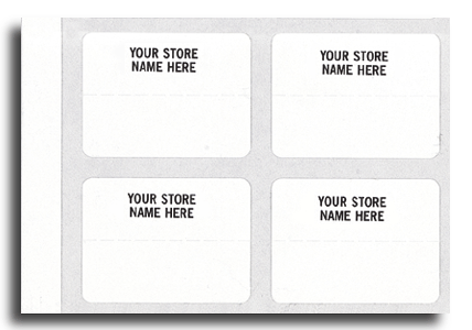 332, Price Labels, Padded, Paper, White, 1 x 3/4" 