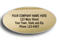 337, Advertising Labels, Padded, Paper, Gold Foil, Oval