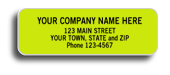 338, Advertising Labels, Padded, Paper, Fluorescent Green