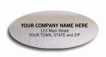 Advertising Labels Silver 349