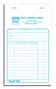 350, Sales Slips, Classic, Padded, w/Carbons 