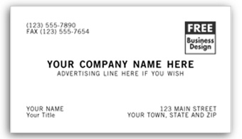 3601, Business Cards, Business Bond Smooth, One-ink Color