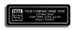 369, Tuff Shield Weatherproof Labels, Black Poly Film