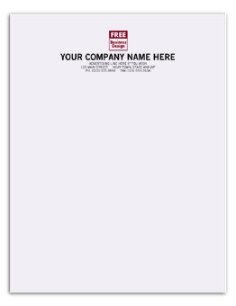 3694, Letterhead, ENVIRONMENT, Two-Ink Colors 