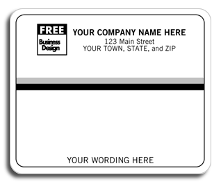3796, Mailing Labels, Laser/Inkjet,w/ Black/Gray Stripes 