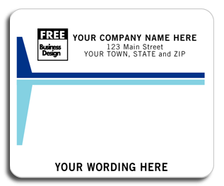 3797, Mailing Labels, Laser/Inkjet, White w/ Blue Stripes