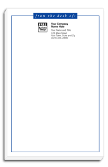 3823, "from the desk of" Personalized Notepads, Large