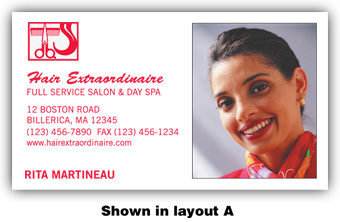 3984, Full Color Business Cards with Framed Image 