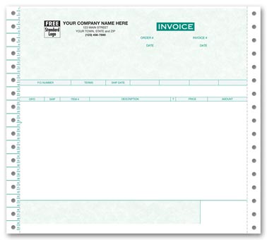 40205G, Continuous Product Invoice - Parchment