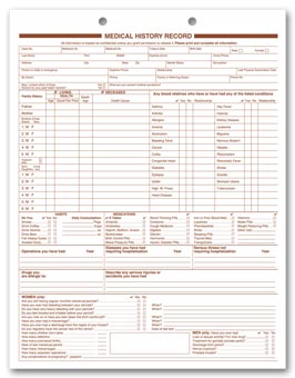 4702, MEDICAL HISTORY FORM