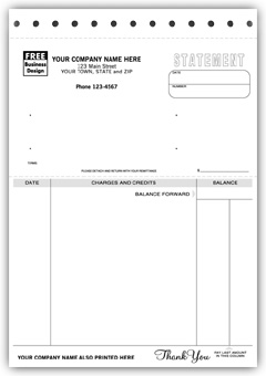 495, Statements, Classic, Unlined, Carbonless 