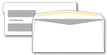 5022C, Double Window Confidential Envelope, Self-Seal