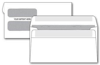 5025C, Double Window Confidential Envelope, Self-Seal