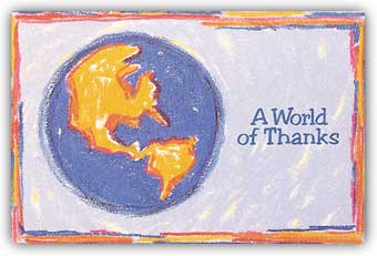 50B06, A World of Thanks Greeting Card