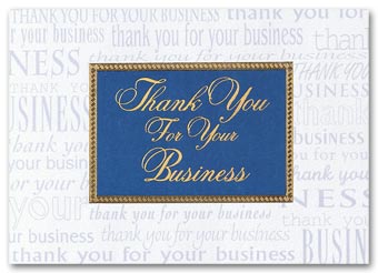 Thank You For Your Business Greeting Card 50B09