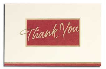 Executive Thank You Card 50R18