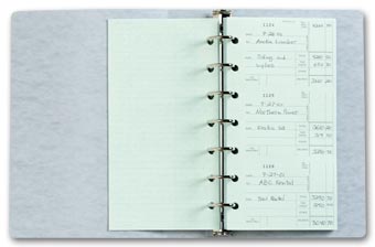 53200N, 3-On-A-Page Check Stub Holder