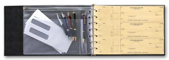 54257N, Vinyl Zippered Pocket Organizer for 7 Ring Binders
