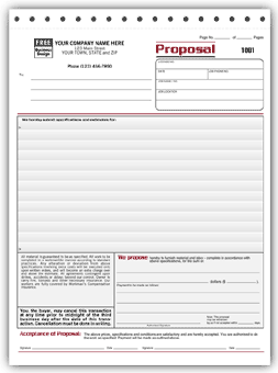 5505, Proposals, w/Variable Terms