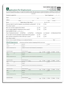 Employee Applications 5860I