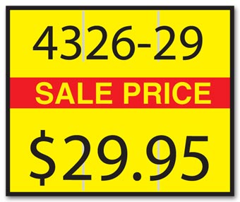 5914, Monarch 2-Line Sale Price Label 