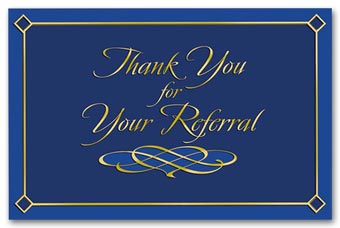 5EX10, Exec Thank You for Reference - Blue