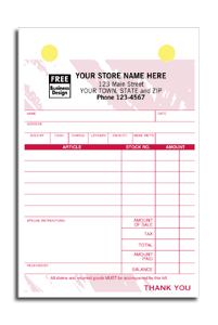 607T, Jewelry Register Forms, Colors, Small