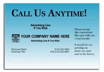 6104, Business Builder Rolodex Card