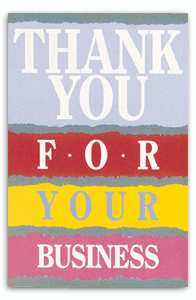 6151, Postcard, "Thank You For Your Business"
