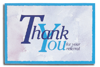 6152, Postcard, "Thank You For Your Referral" 