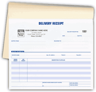 6223, Delivery Receipts, Booked