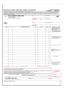 6225, Bills of Lading, Large, Carbonless