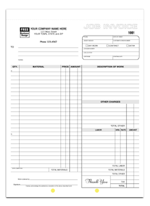 6544, Work Orders, Carbonless