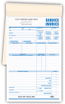 6576, Pest Control Service Invoices, Booked