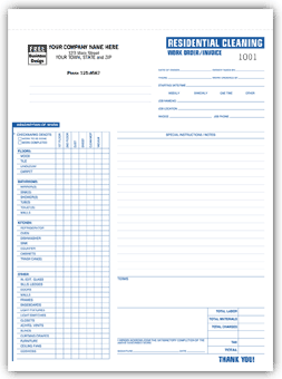 Residential Cleaning Work Orders 6579