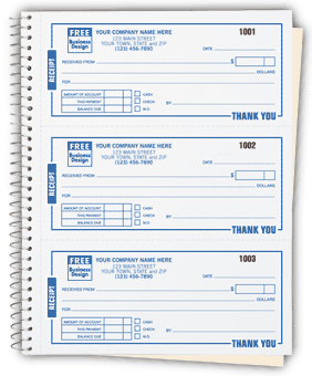 696, Receipts, High-Impact, Booked, Desk-Size 