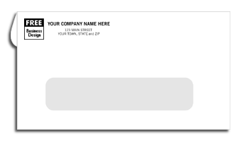 731, #6 Single Window Envelope, Self-Seal