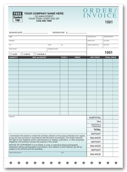 735, Photo Sales Orders, w/Envelope, Large 