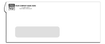 763, #10 Single Window Envelope, Self-Seal 