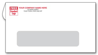 7804, #6 3/4 Single Window Envelope, Two Ink Colors