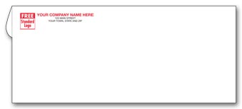 7806, #9 Envelope Two Ink Colors