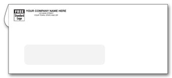7807, #9 Single Window Envelope One Ink Color
