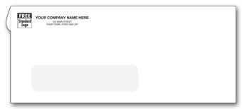 7817, #10 Single Window Envelope, One Ink Color