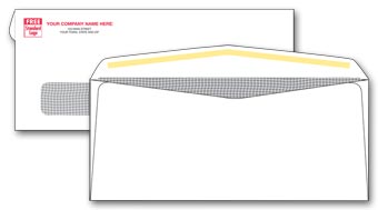 #10 Single Window Confidential Envelope Two Ink Color 7822